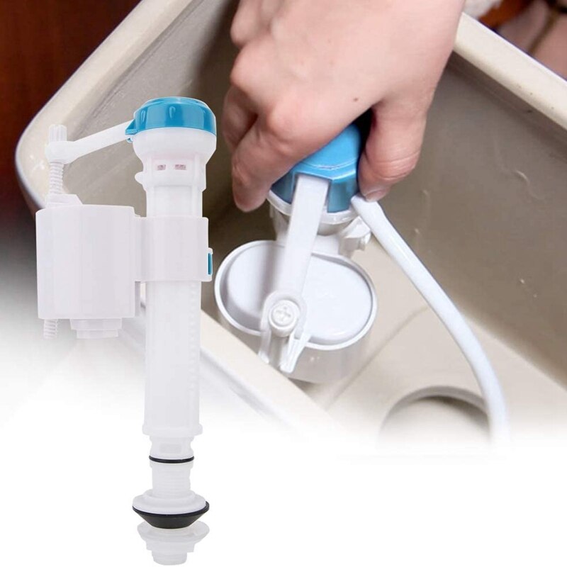 Toilet Inlet Valve Toilet Flush Valve Button Inlet Valve Toilet Flush Tank Accessories G1 / 2 Interface (Plastic)