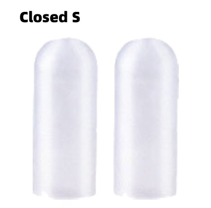 2pcs Silicone Finger Protector Toe Sleeve Cap Cover Hand Foot Care Tools Bunion Pain Relief Gel Pedicure Orthosis Stranghter: 02