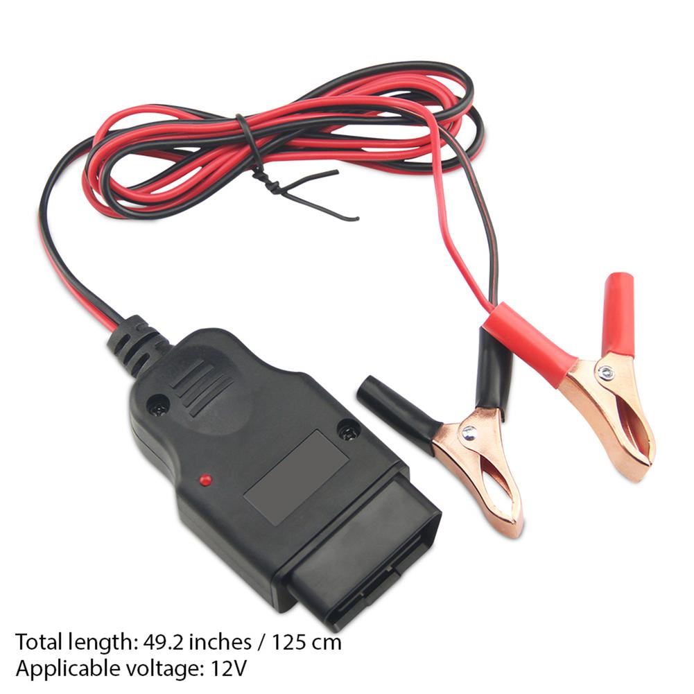 OBD Car Battery Replacement Tool Car Computer ECU Memory Saver Auto Emergency Power Supply Cable Battery Leakage Detection Tool