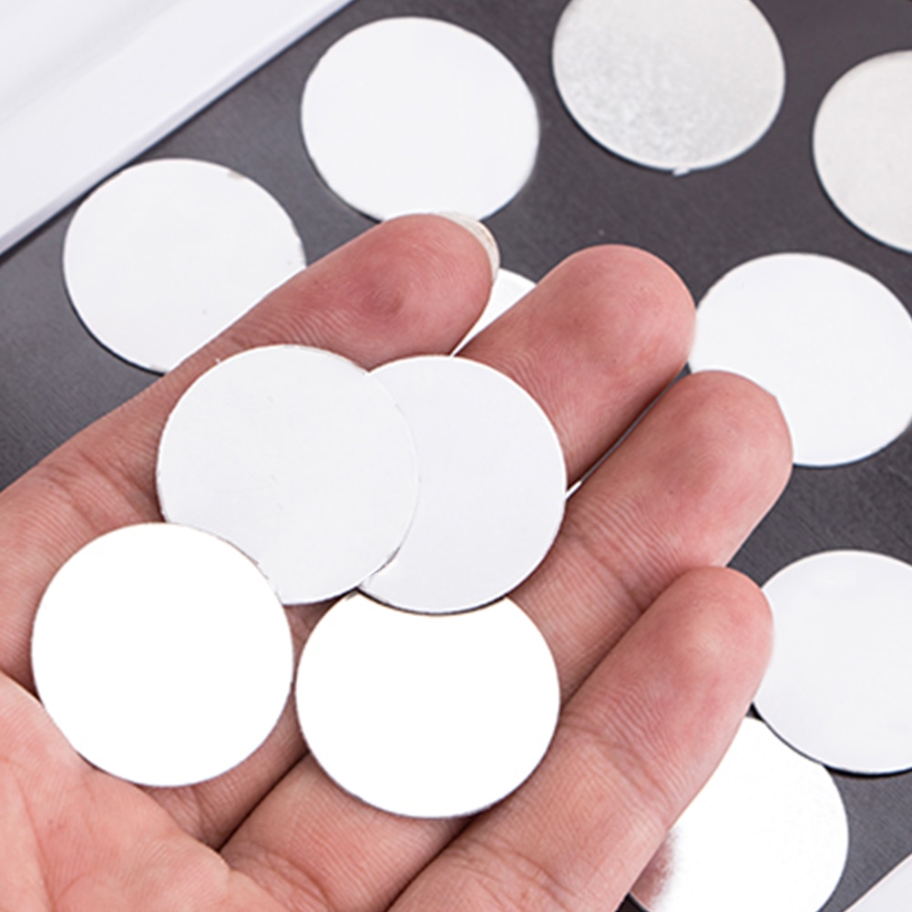 30 st smink hem kosmetika tomt rund ögonskugga verktyg för magnetisk palett metall klistermärke fyrkantig tätt diy