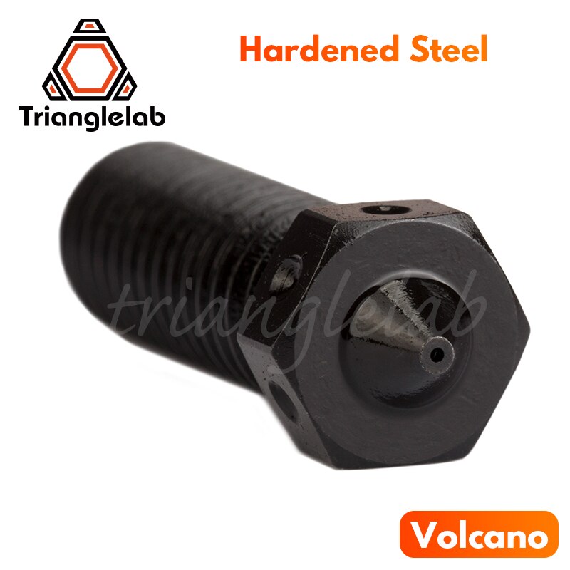 1PCS Hardened Steel Volcano Nozzles For High Temperature 3D Printing PEI PEEK OR Carbon Fiber Filament For E3D Volcano Hotend