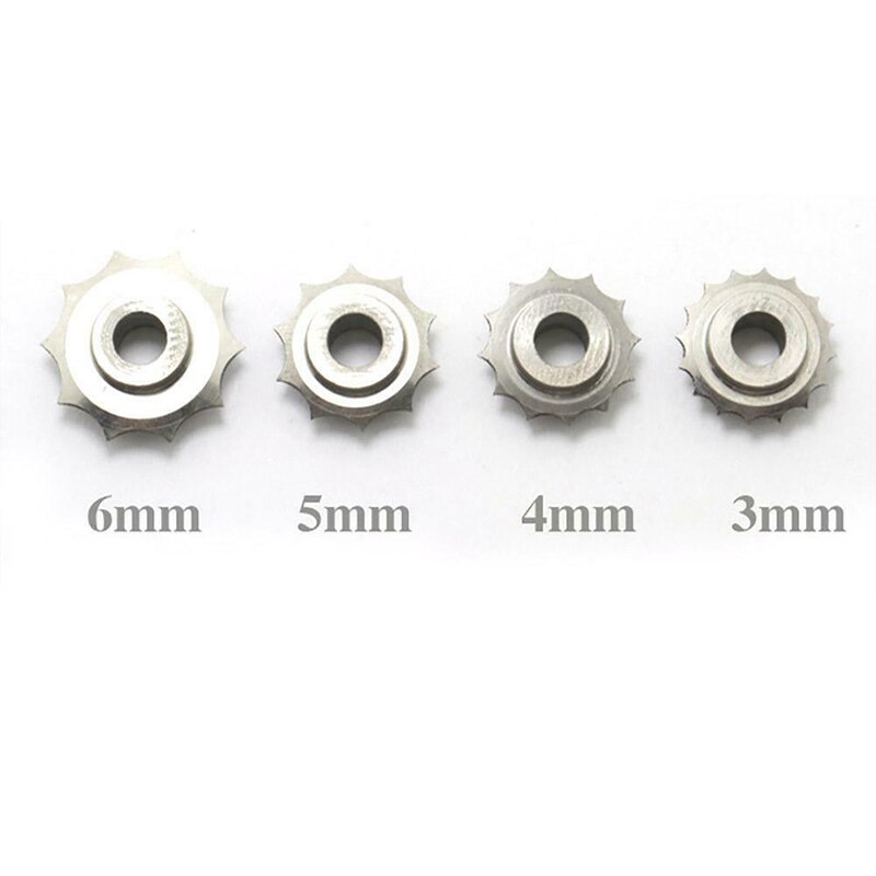 Leather Craft Spacing Wheel With Wooden Handle Alloy Blade DIY Leather Over Stitch Line Marking Spacing Wheel Gear Roulette Tool