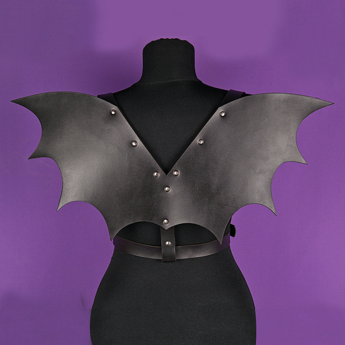 Bat Wings Harness Leather Waist Belt Chest Harness Halloween Costume Waist Harness Wing Harness with Wings Dragon Wings Gothic: Default Title