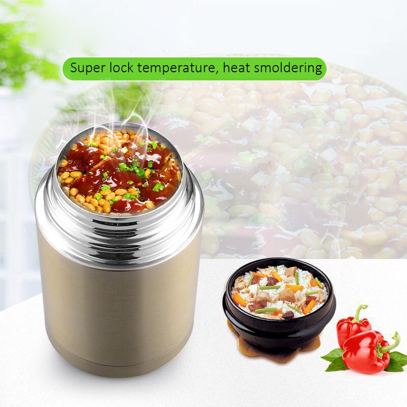Large Box 800ML And 1000ML Insulating Cup Stainless Steel Vacuum Jars Thermos Lunch Box For Food With Thermo Pot Containers