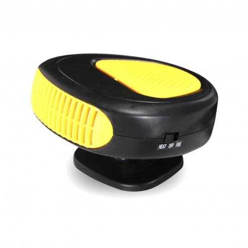 150W 12V Car Heater Electric Heater Heating Fan Portable Dryer Windshield Demister Defroster Auto Electric Heater: Yellow