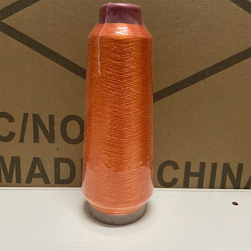 Colorful Computer Cross-Stitch Embroidery Threads 3200M Sewing Thread Line Durable Overlock Textile Metallic Yarn Woven Line: Orange