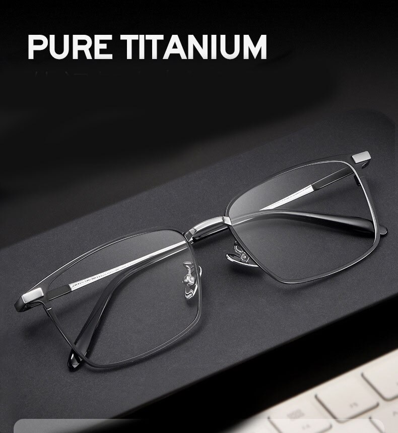 Mannen Pure Titanium Bril Frame Brand IP Plating Optische Bril Oculos Bijziendheid Multifocale Frame Vierkante Eye wear