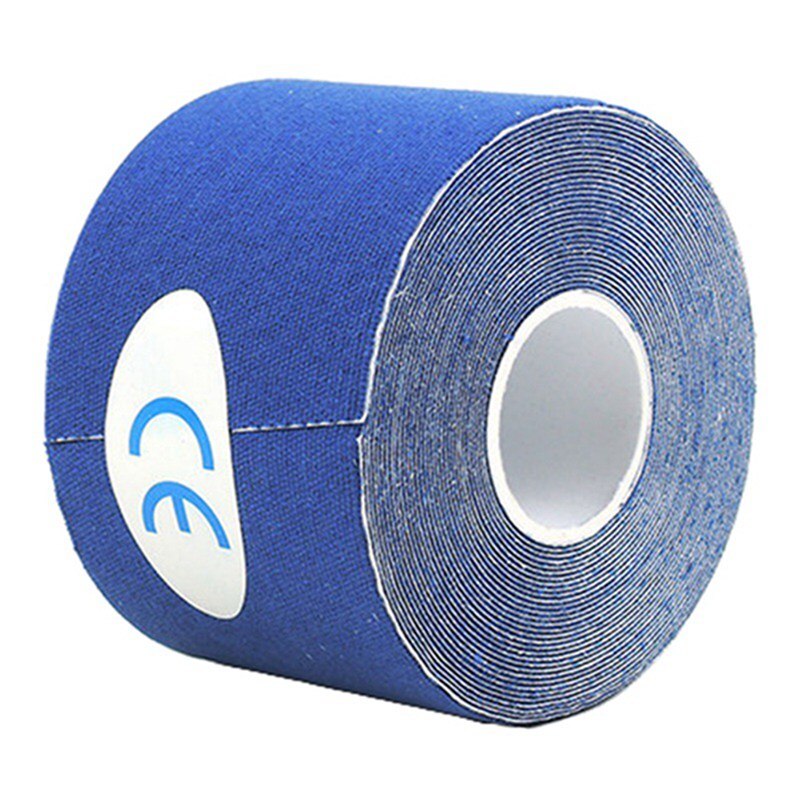 Waterproof Athletic Taping Therapy Adhesive Bandage Elastic Therapeutic Sports muscle Tape For Knee Shoulder Elbow: Blue
