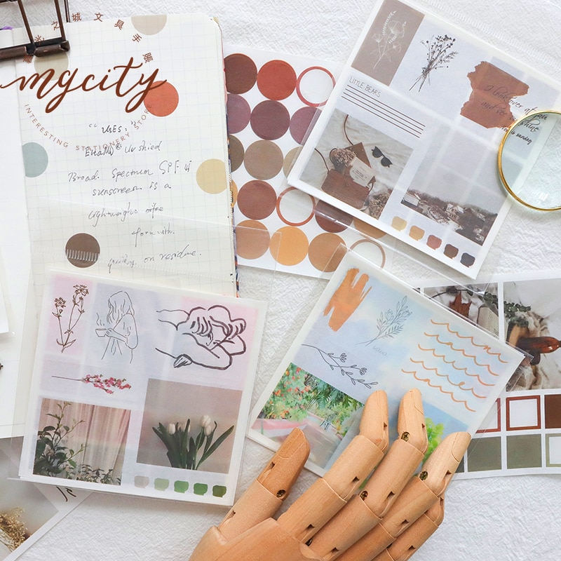 4 Sheets/pack Round Dot Stickers Circle Dot Labels Planner Scrapbooking Diary Deco School Office Supplies Kawaii Sticker