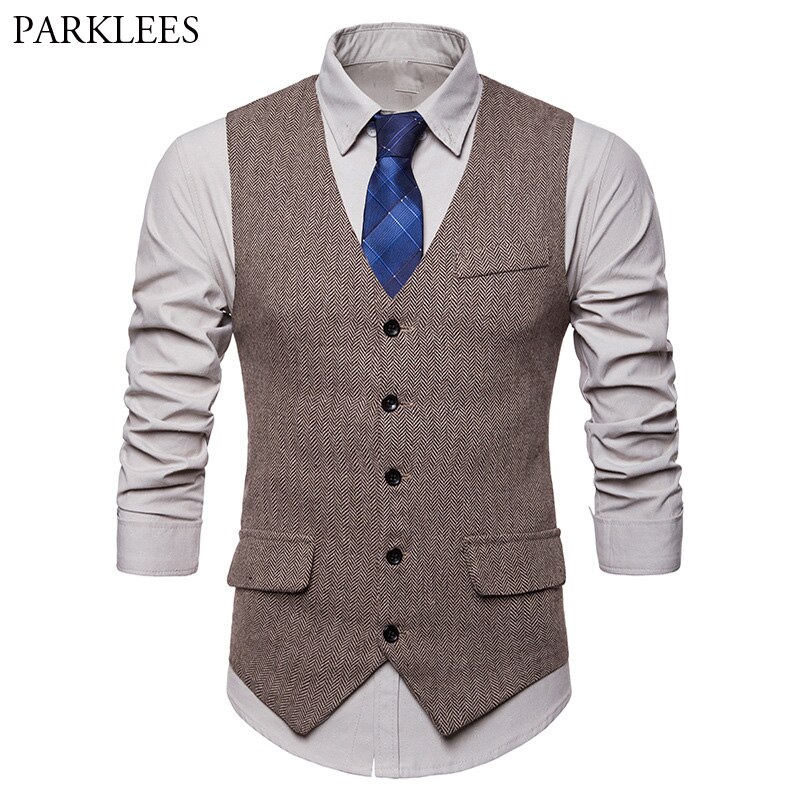 Hight Wollen Pak Vest Mannen Slim Fit Vest Mens Single Breasted Zaken Wedding Tuxedo Vesten Gilet mannen