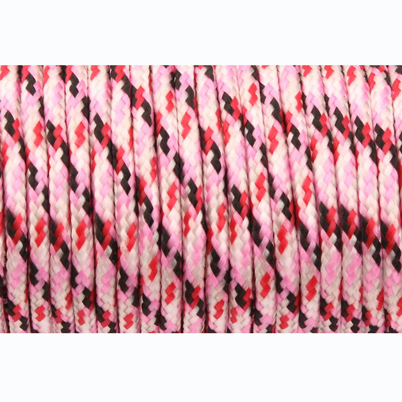 Camping Himmel Paracord 2mm 3 Strang paracord Ader draussen Camping Seil Fallschirm-schnur Schlüsselband Zelt Multifunktions Corda: Rosa camo / 50Meter