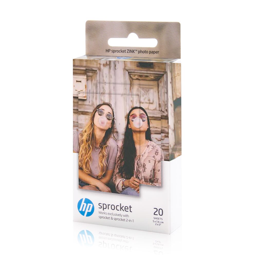 Uniplus telefon fotoprint hp sprocket zink fotos papir klæbrigt fotopapir 2*3 tommer snapshots klistermærke farve lommepapir: 20 ark