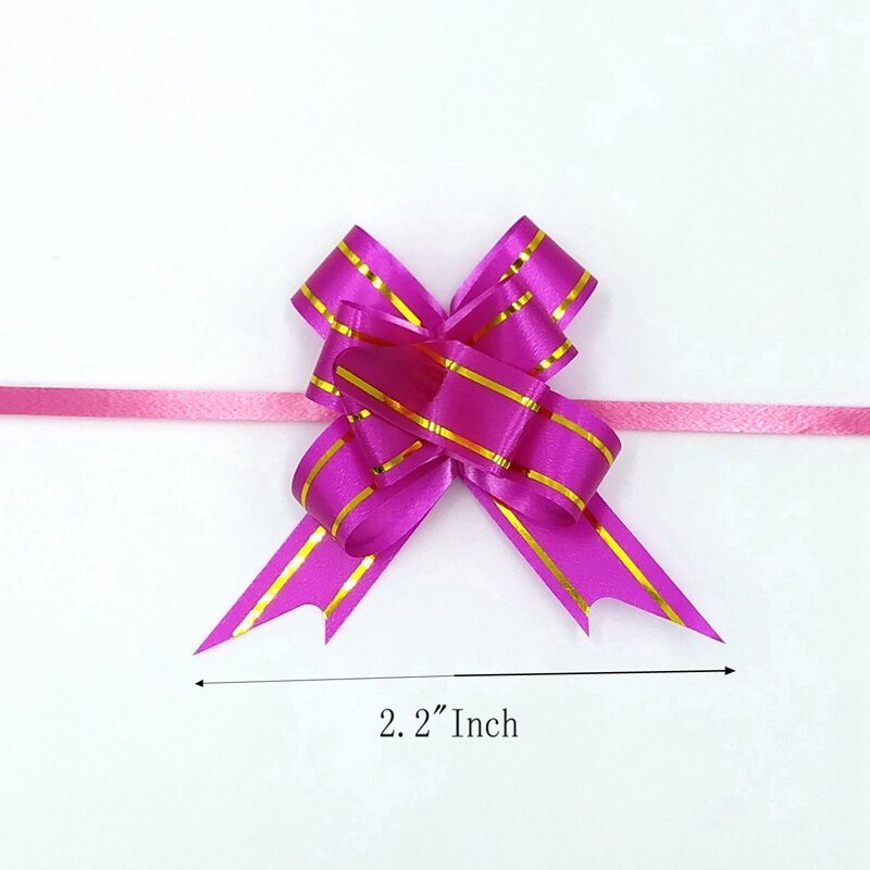 Wrap Pull Bow Confetti Bow Bow With Ribbon For Wedding Christmas Party Wrapping 2.2"Inch (70 Pcs)
