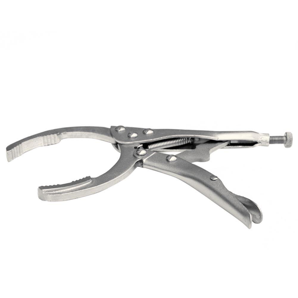 1Pc Legering Staal Oliefilter Tangen Remover Wrench Tool Vice Locking Grip Vise Grote Nikkel Plating Auto Onderhoud Moersleutel