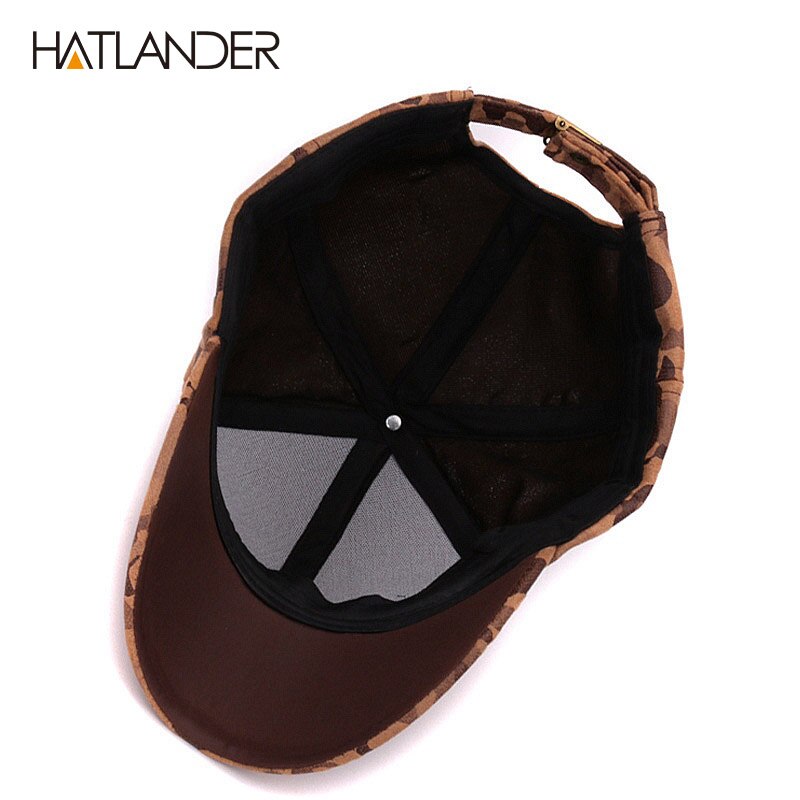 [hatlander]brand ruskind camouflage baseball kasketter til kvinder herre udendørs hatte vinter snapback bone gorras bomuld camo kasketter unisex