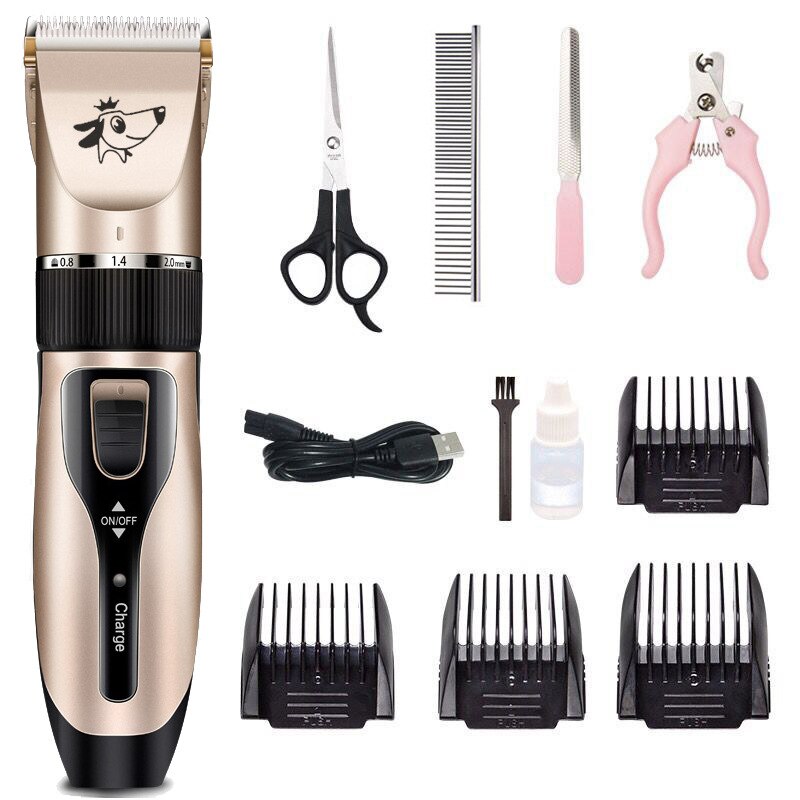 Grooming Kit Rechargeable Pet Grooming Set Dog Cat Hair Trimmer Nail Clippers Kit Accessories Pets Hair Shaver Set Groomer Tool