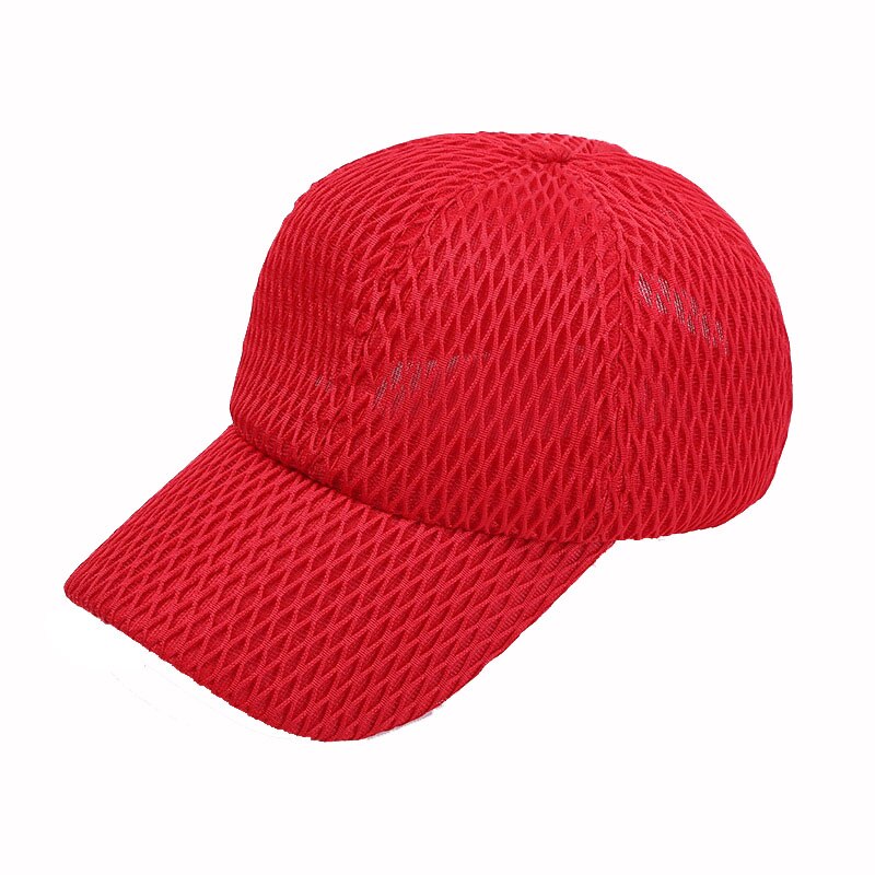 mujer Running Hat Sport Cap moño desordenado Cola de Caballo mujer chica gorras deportivas exteriores sombrero de protección solar gorra de Nylon: Rojo