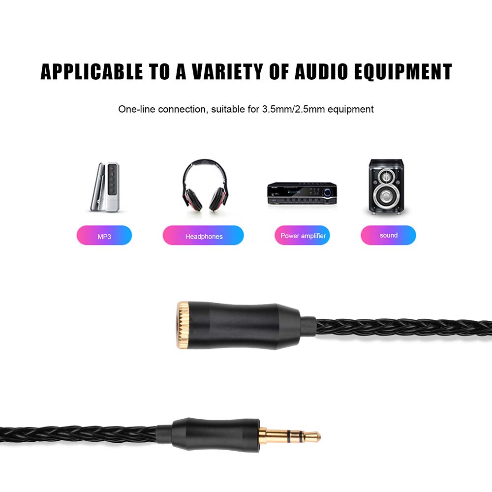 Cable adaptador macho equilibrado de 3,5 mm a hembra estéreo de 4,4 mm para NW‐ZX507 DMP‐Z1 NW‐ZX300A NW‐WM1Z Cable adaptador de auriculares