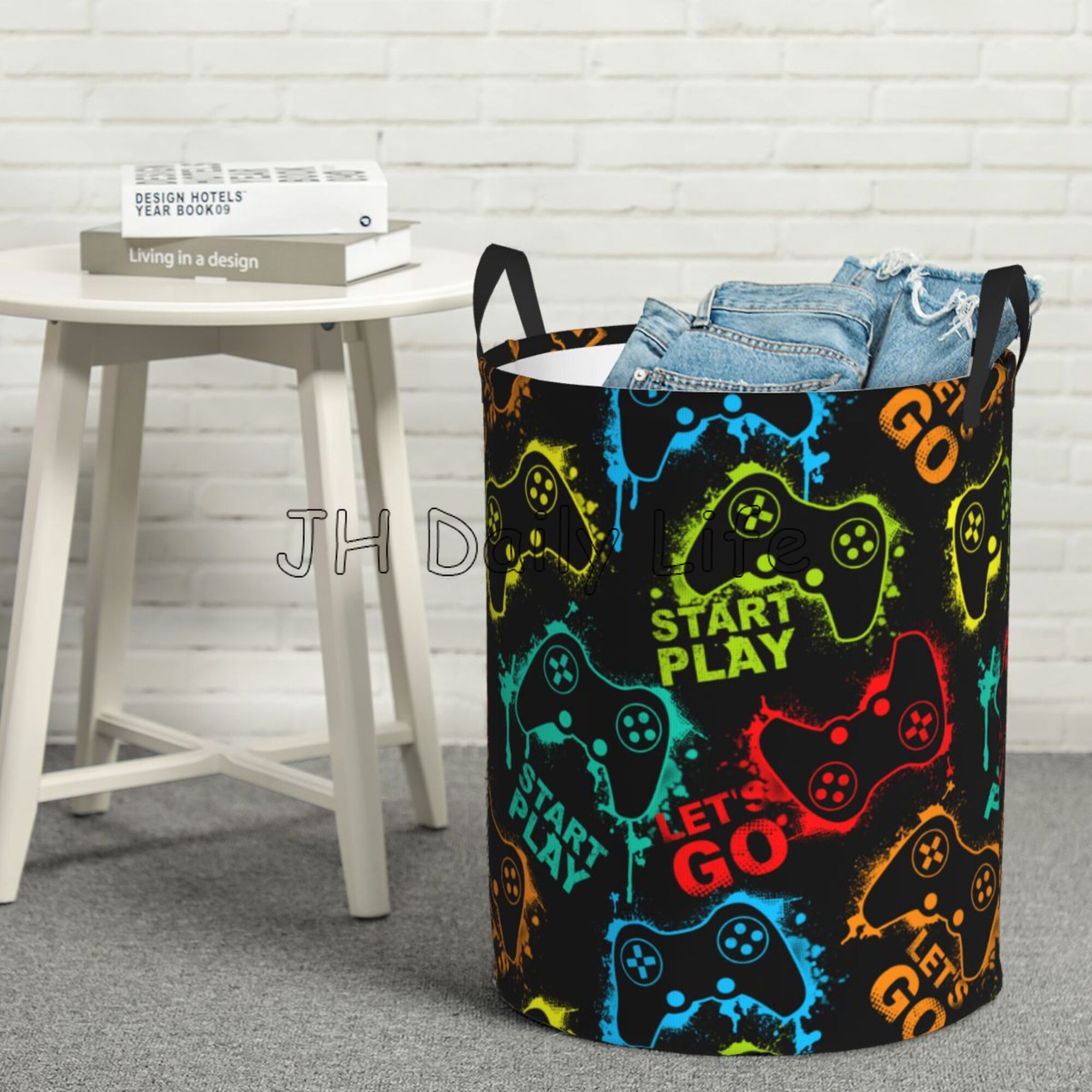 Gamer Wasmand Mand Gaming Opbergmand Gamecontroller Speelgoed Kleding Organizer Bin Waterdichte wasmand voor jongens