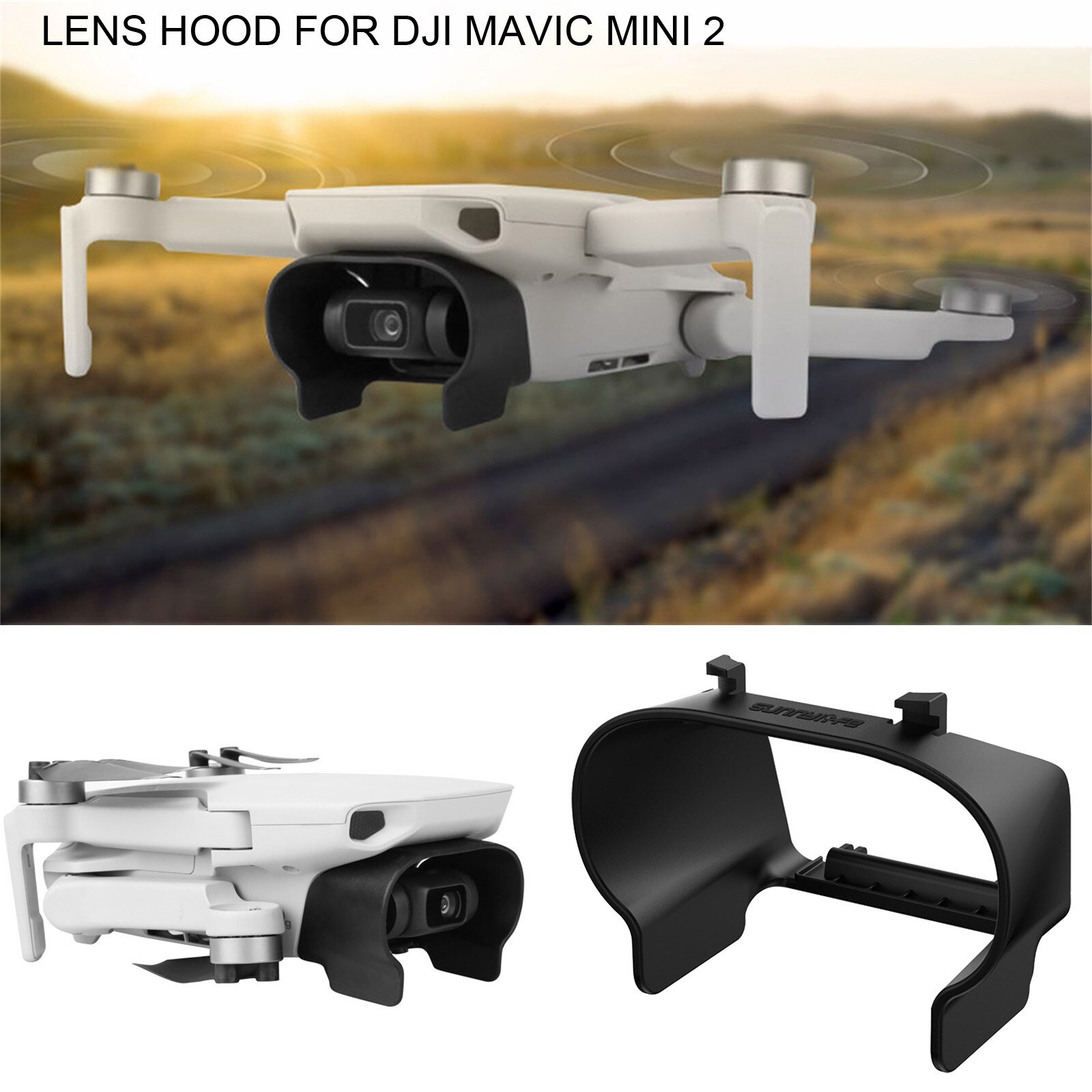 Anti-Glare Zonnekap Gimbal Beschermende Cap Lens Cover Zonnescherm Zonnekap Beschermhoes Voor Mavic Mini 2 Drone Accessoires