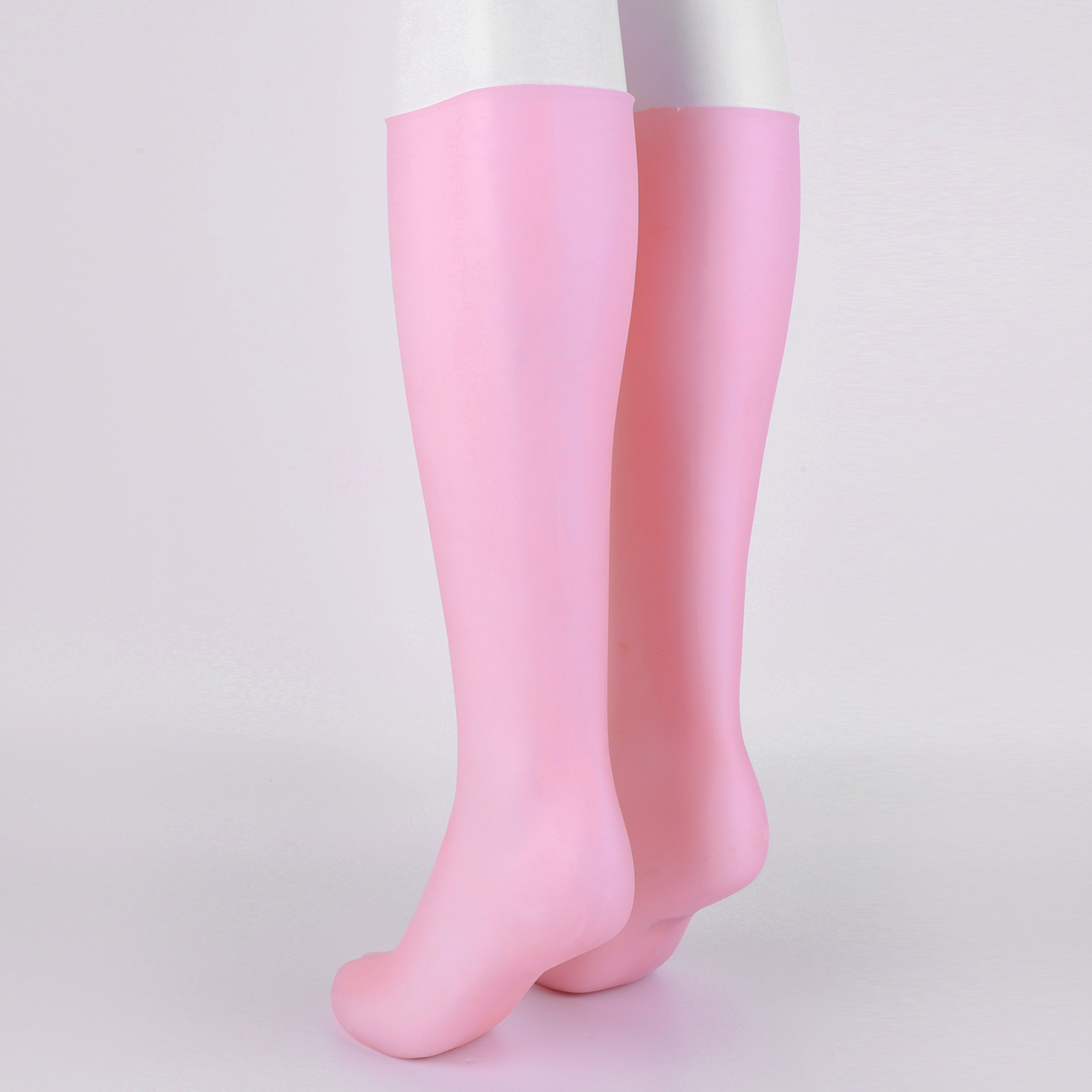 Calcetines hidratantes largos de silicona, calcetines de protección para los pies antigrietas, medias exfoliantes suaves para los pies, herramientas cómodas para el cuidado de los pies