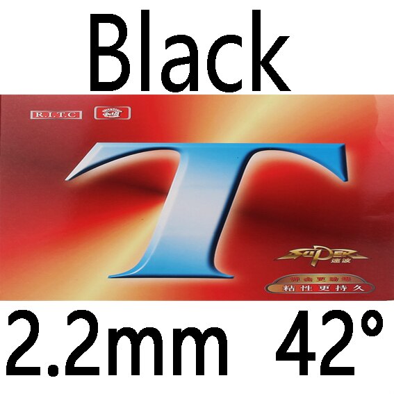 Pinzas De goma para Tenis De Mesa, SUPER T Pimples originales De la amistad, esponja De Ping Pong, Tenis De Mesa, 729: BLACK 2.2mm  42