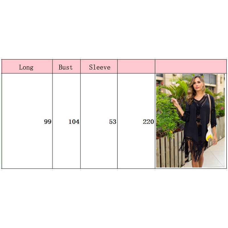 Lækker dame bikini cover up strand maxi wrap sarong kimono kaftan sommer chiffon kvast kjole hætte med flagermusærmer top