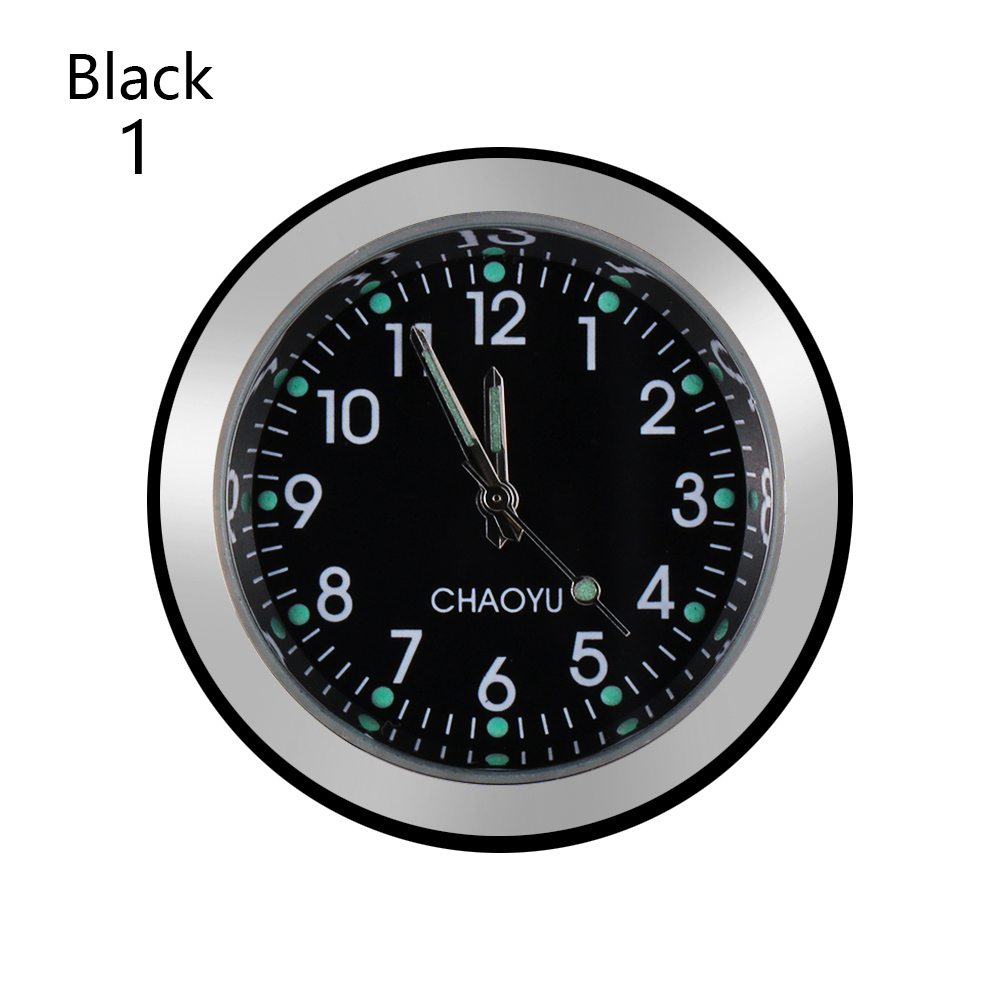 Horloge de tableau de bord de voiture 2 en 1 | Montre à Quartz avec Vent d'air, aromathérapie, avec accessoires solides pour l'intérieur de la voiture, 1 pièce: time black