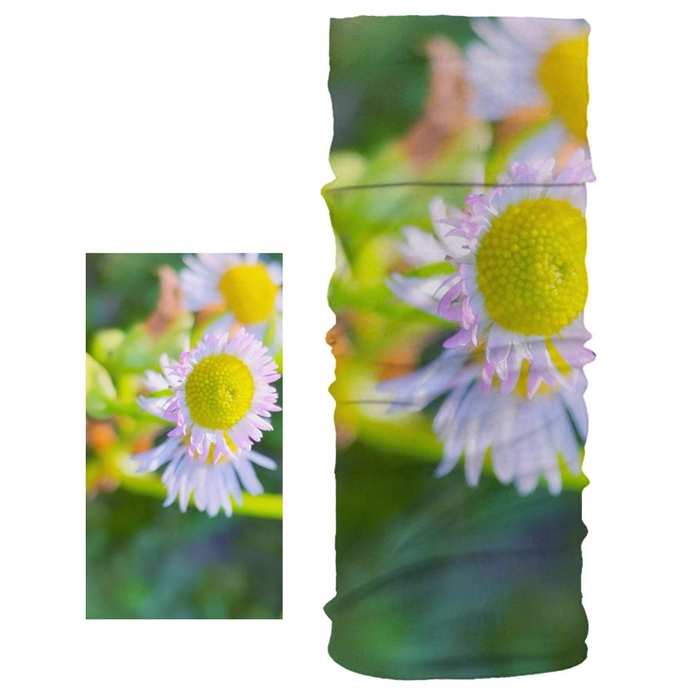 Dustproof Scarf Silk Scarf Small Daisy Pattern Trend Men and Women Unisex Magic Tube Scarf Four Seasons Universal