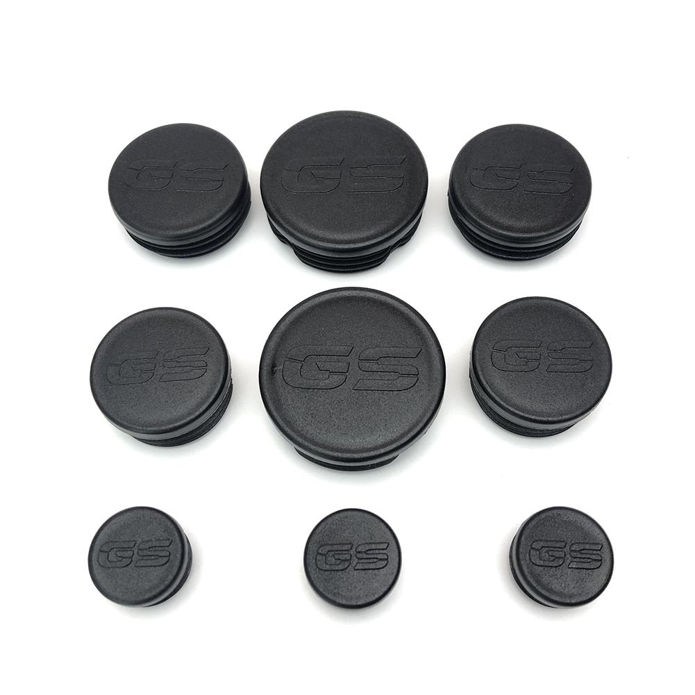 En plastique 9 pièces Cadre Casquettes Ensemble Cadre Couverture de Trou de Prise Pour BMW R1200GS LC R 1200GS R 1200 GS Adventure