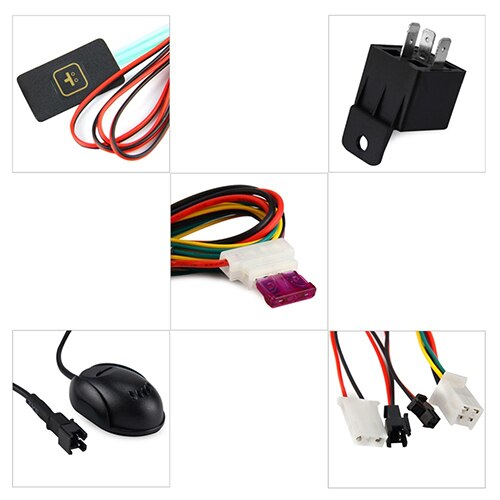 Vehicle Car Bike Motorcycles Remote Control GPS SMS GPRS Locator SOS Tracking Alarm Device Car GPS Accessories GPS 9V-36V GSM
