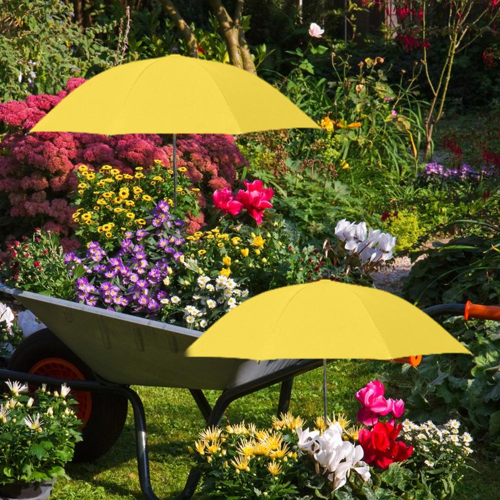 Højdejusterbar planteparasol med pæl, haveskygge, beskytter planter mod solen til potteplanter, blomsterbede til udendørs planter