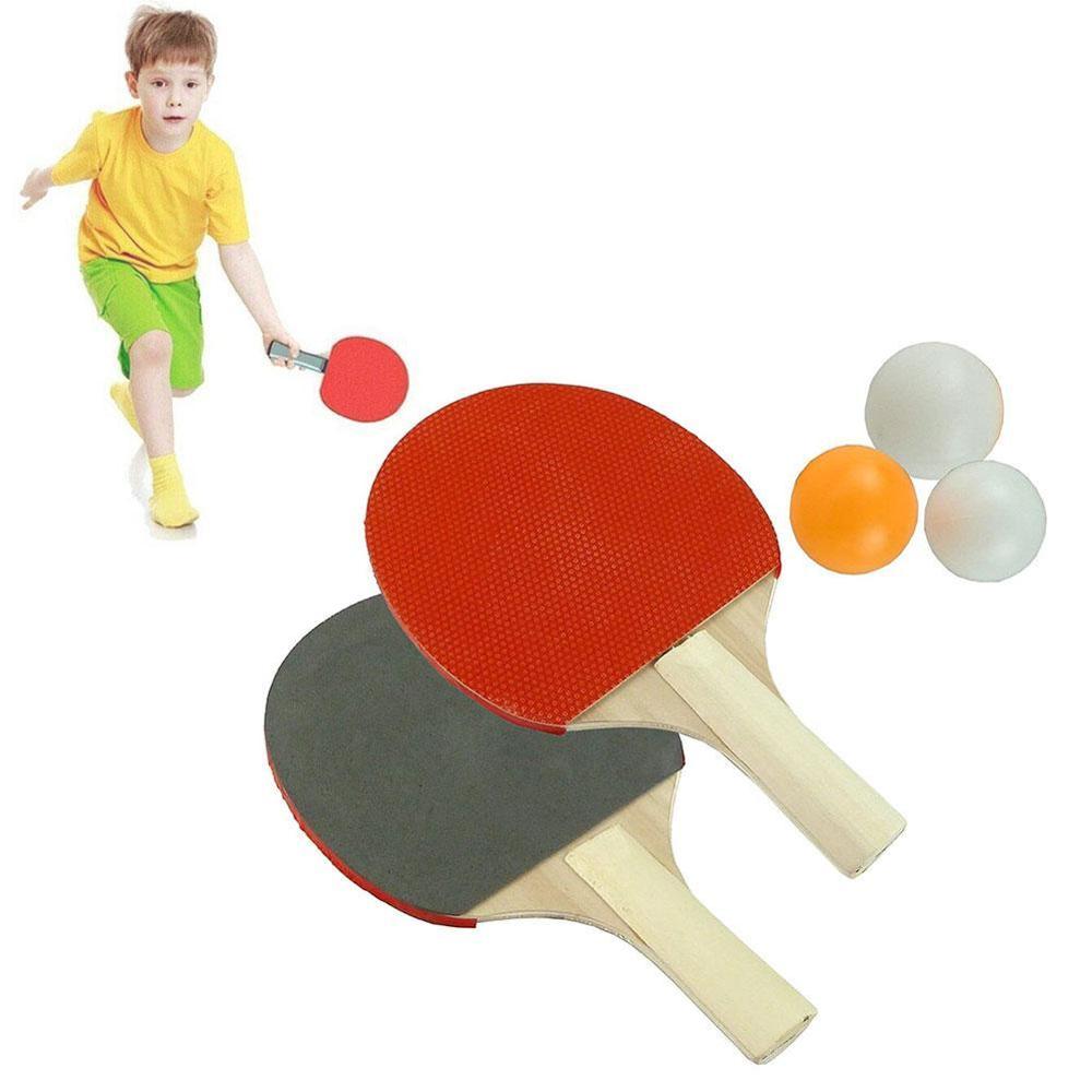 Plastic table tennis racket 2 racket 3 ball table tennis racket Yang rubber set racket Muzheng H8I2