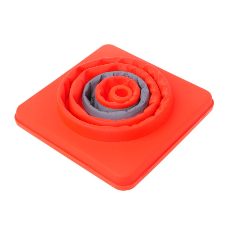 42 Cm Vouwen Road Veiligheidswaarschuwing Teken Verkeer Kegel Oranje Reflecterende Tape