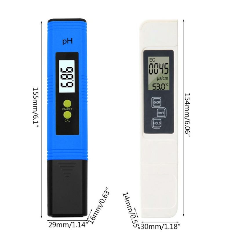 Digital PH Meter and TDS Meter, Water EC Tester, Auto Calibration