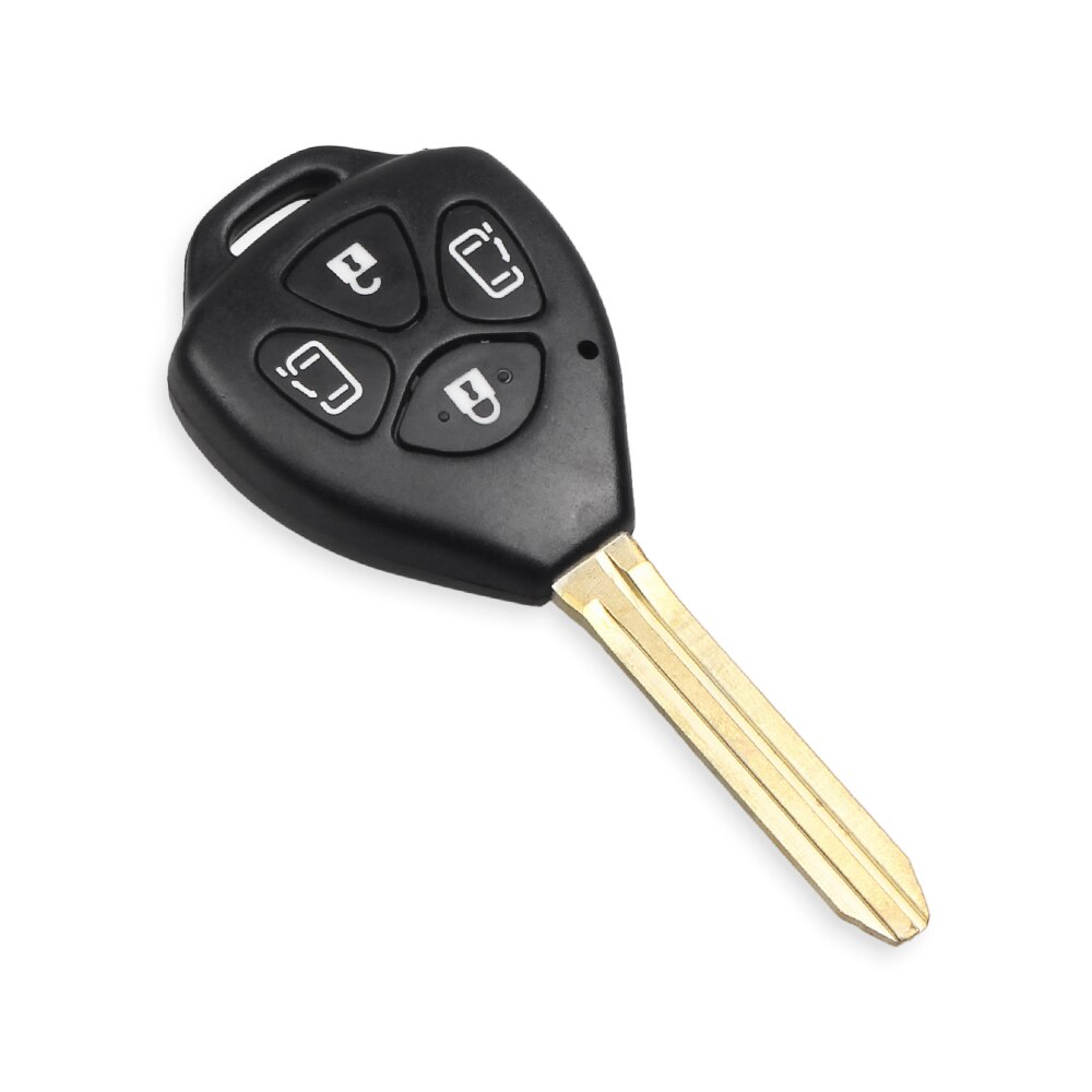 Keyyou 4- knops autosleutelbehuizing voor toyota corolla alphard camry toy 43- bladig
