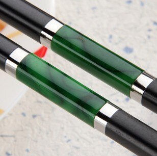 Palillos Chinos bonitos de acero inoxidable, Baguette de China, Vaisselle, cocina, Sushi, Bar de comida, estilo japonés, un par: green
