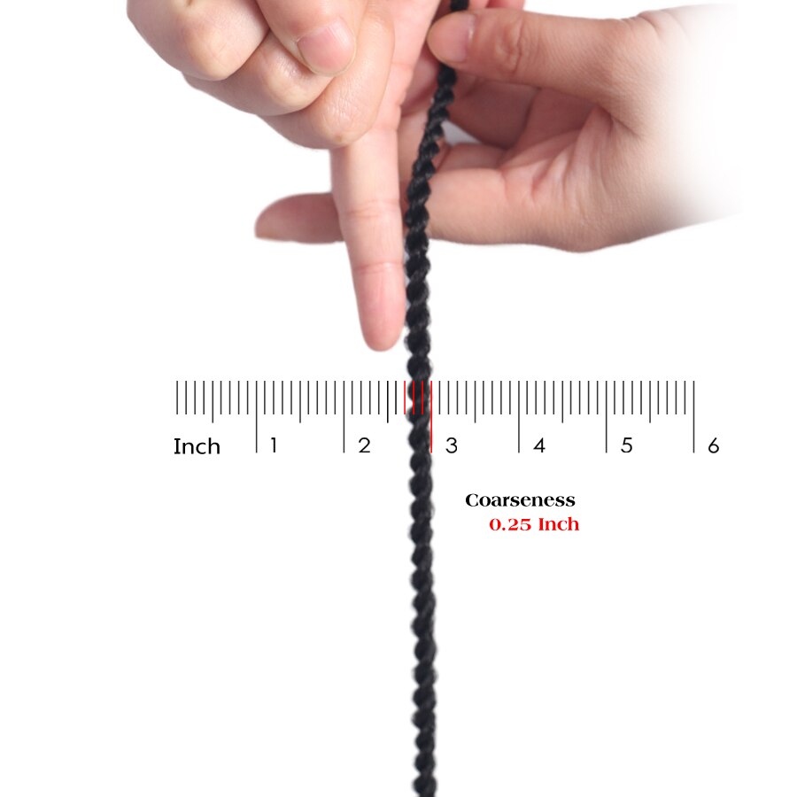 Leeons Small Senegalese Twist Braids 18 inch 30 Roots Synthetic Crochet Hair Extensions Ombre Braiding Hair 15 Colors Available