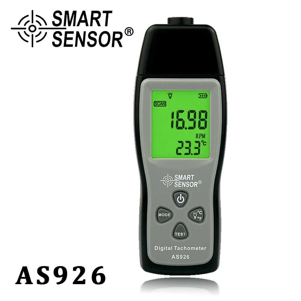Smart Sensor AS926 Non-contact Toerenteller Toerental Meter Snelheidsmeter Optische Toerenteller 100 ~ 30000Rpm Voor Auto Motor