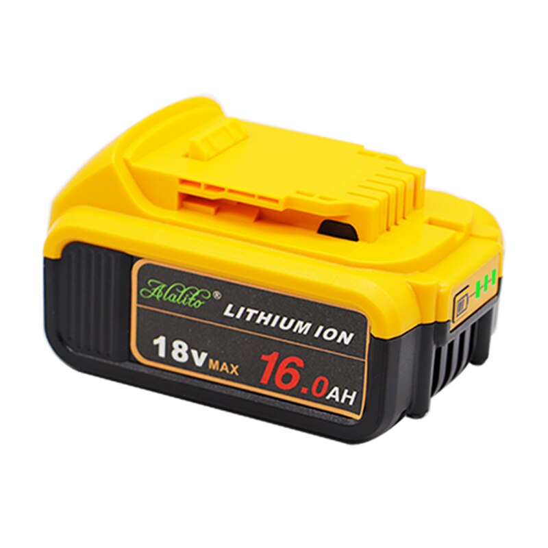 Alalito 18 V 16.0Ah DCB200 Vervangende Li-Ion Batterij Voor Dewalt Max Xr Power Tool 18 V 16000Mah Lithium Batterijen