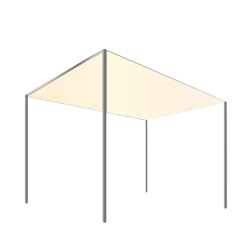 Canopy Top Cover 300D Canvas Waterproof Awning Gazebo Cover Tent Roof Outdoor Garden Wind Shade for Backyard: Yellow