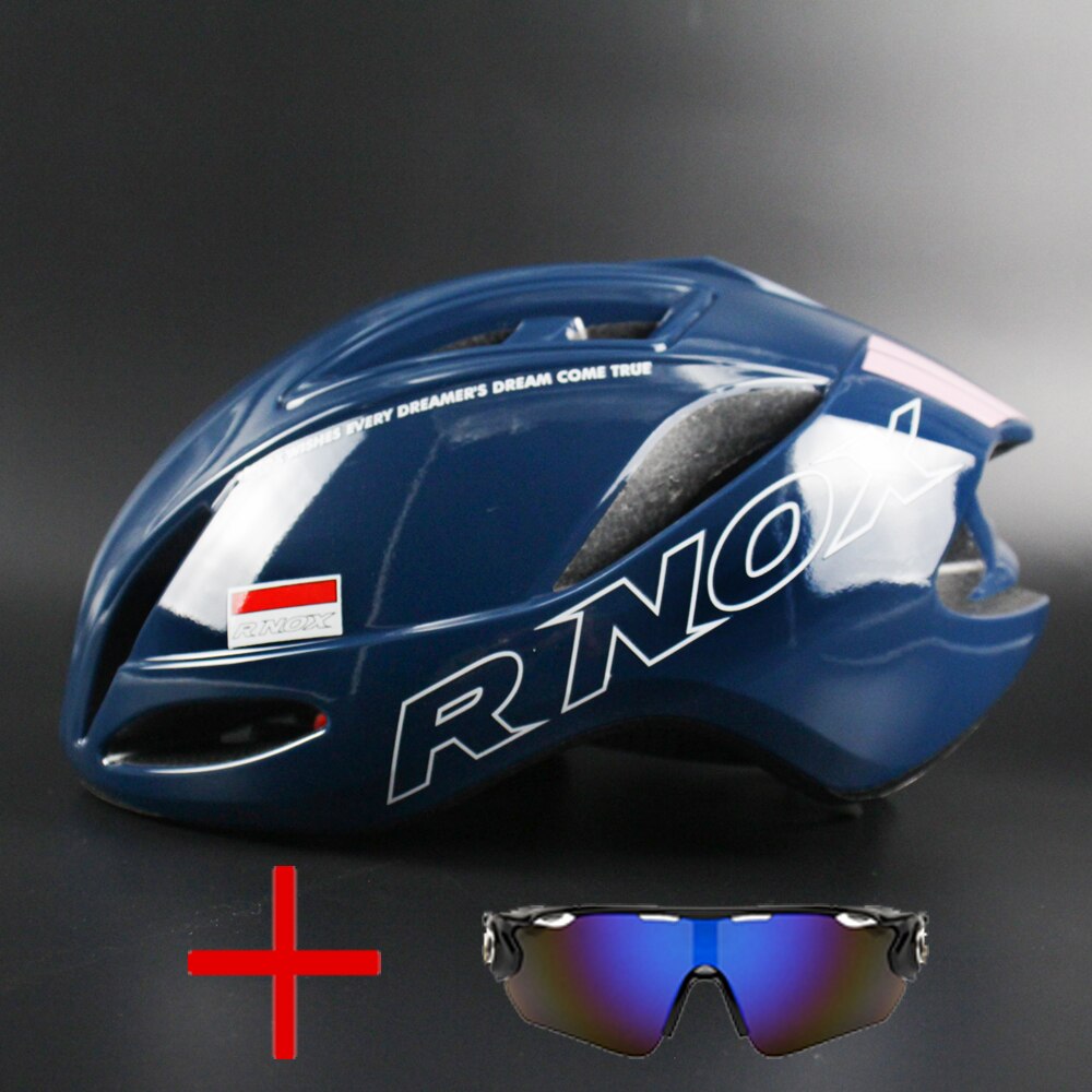 Aero Helmet Triathlon Bicycle Helmet TT Road Bike Helmet For Men Women Race Cycling Helmet Mtb Casco Ciclismo Bicycle Equipment: blue-1