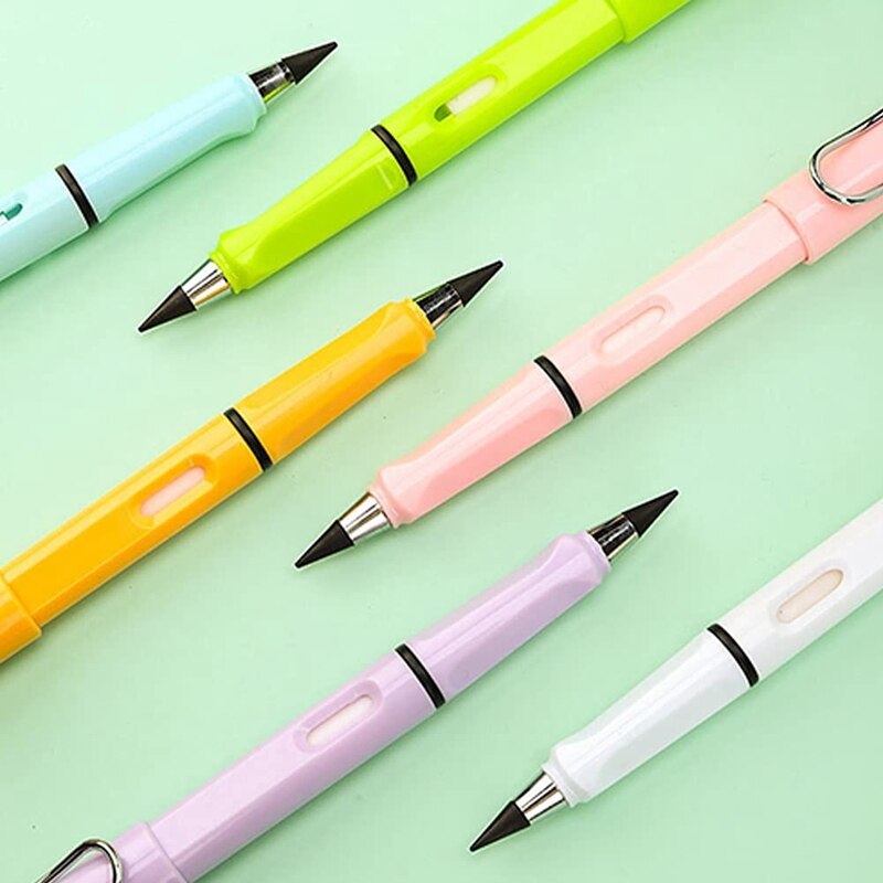 Inktloze Potlood Eeuwige, Onbeperkt Schrijven Technologie, Eeuwige Potlood Met Vervangbare Graphite Pen, Pak Van 12 Pen Tip