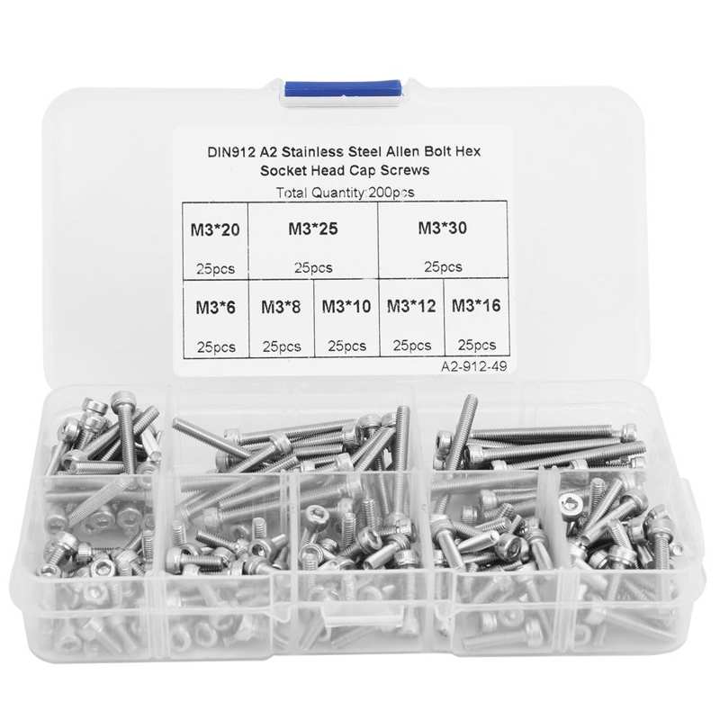 threaded inserts thread repair tool Hex Socket Cap Head Screw 304 Stainless Steel Boxed Hardware Accessories M3