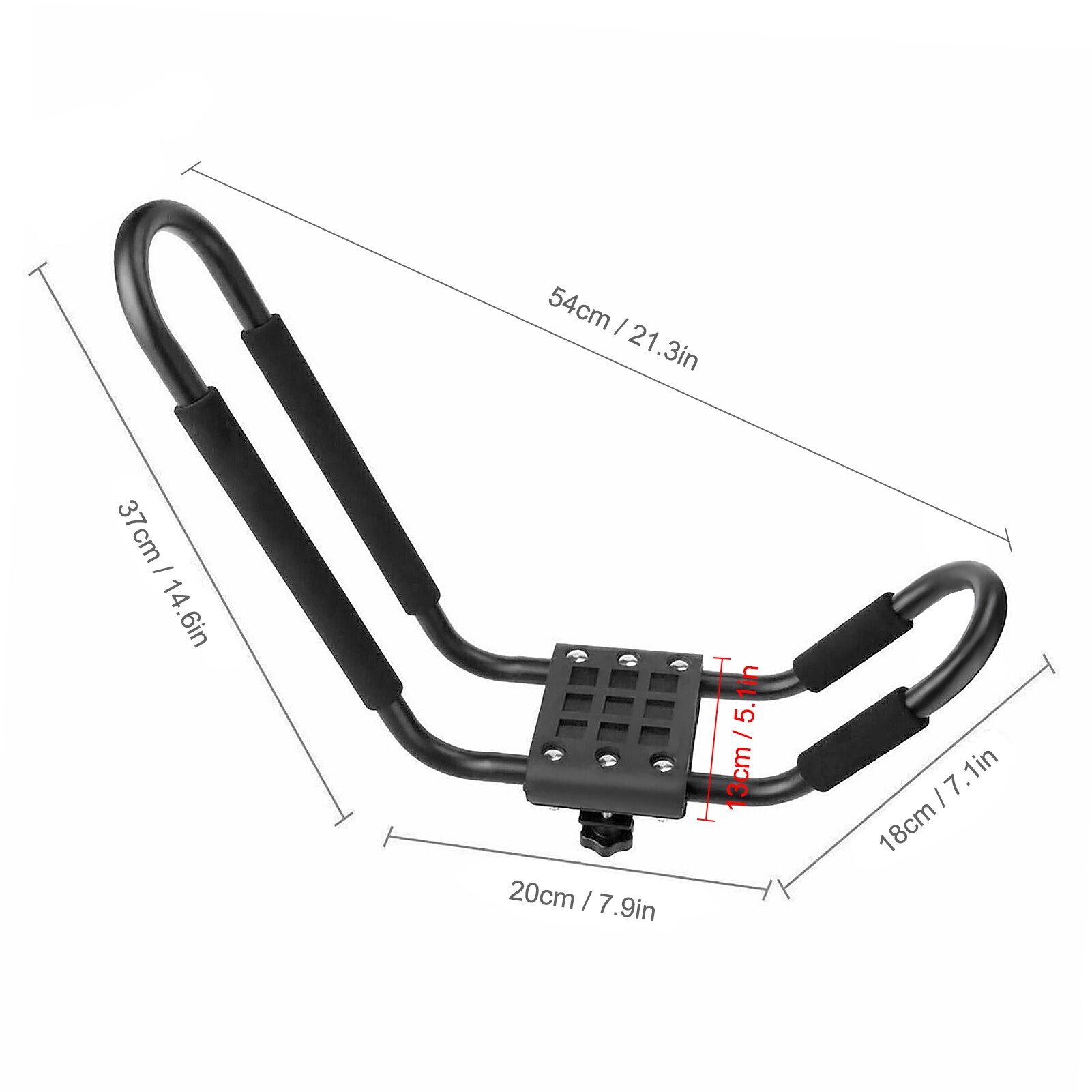 2PCS Kayak Roof Rack Universal Rooftop Rack Carrier For Kayak Canoe Paddle Boat Surf Ski Universal Roof Rack