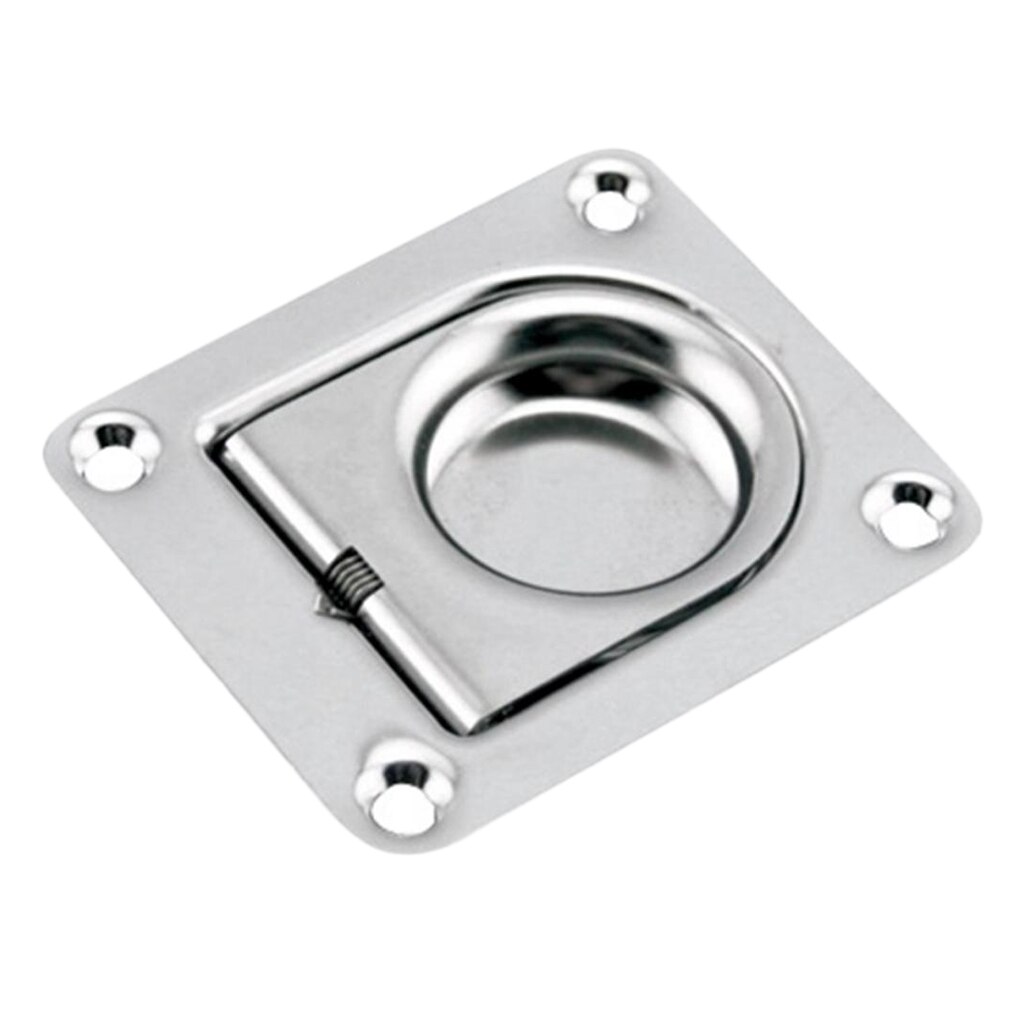 Serrure de porte en acier inoxydable | Loquet de claquage à traction affleurante pour porte de pont de bateau/verrou de verrouillage pour Van /RV, anneaux de traction de trappe solides