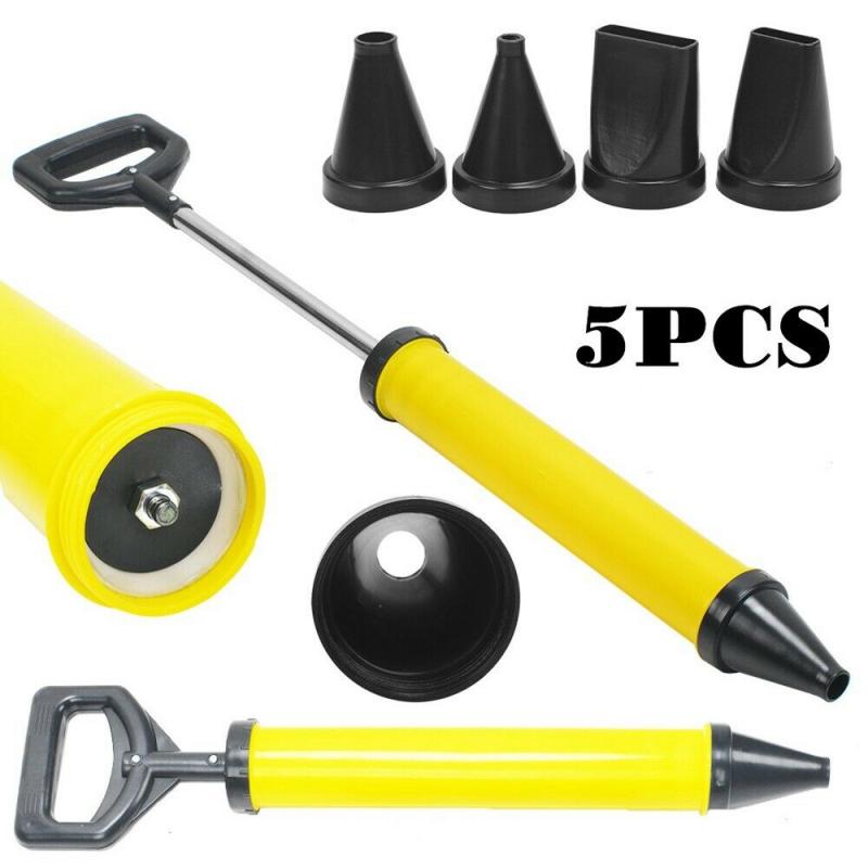 Stainless Steel Caulking Gun Pointing Brick Grouting Mortar Sprayer Applicator Tool Cement Filling Tools With 4 Nozzles