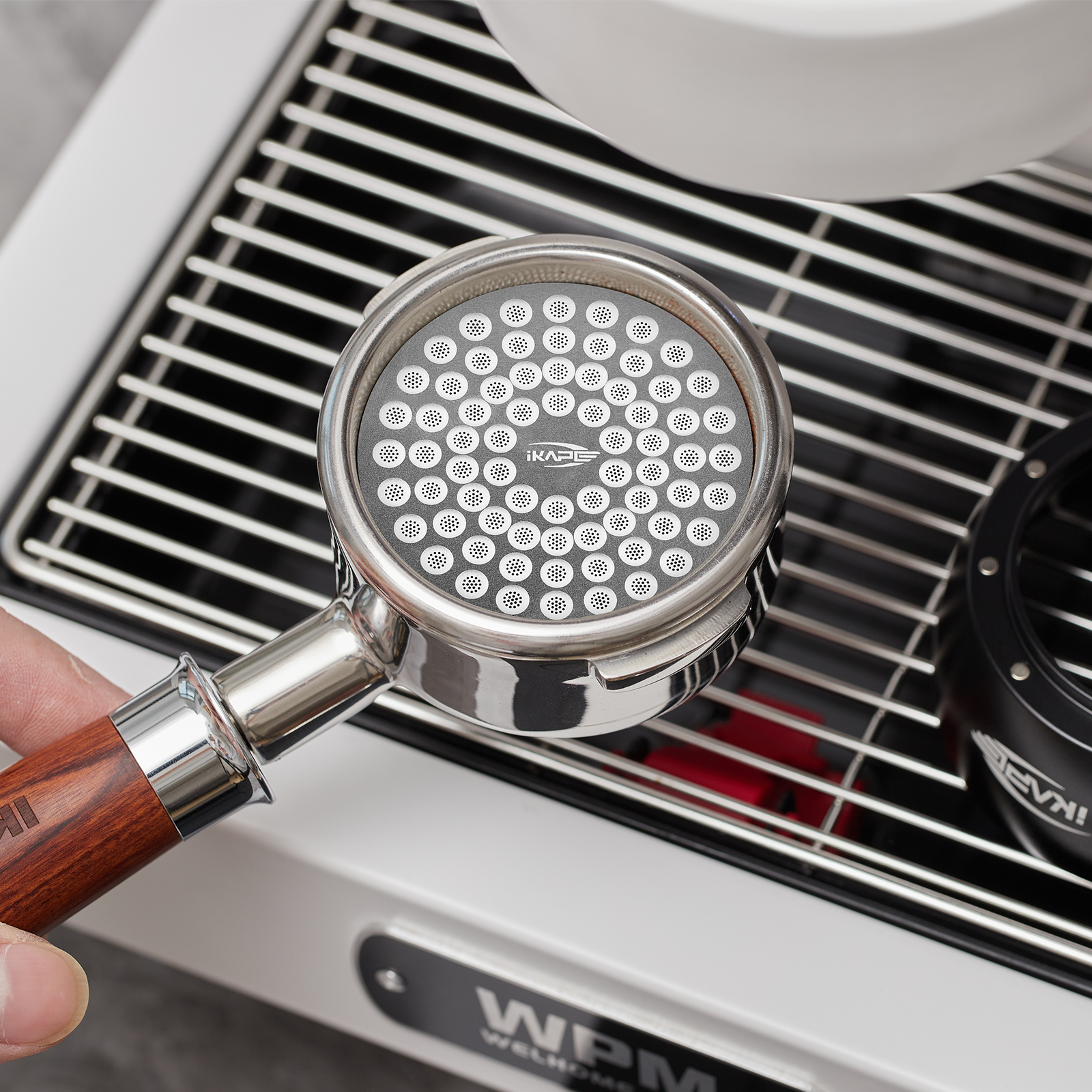 IKAPE Espresso Puck Screen V2 0.8mm, Food-grade 304 Stainless Steel Coffee Puck Screen-Ultra-thin, Resusable Ground Filter