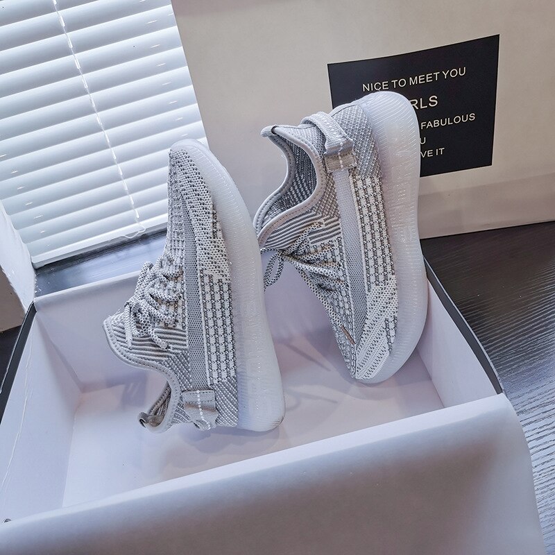 Coconut shoes girls breathable jelly transparent bottom running casual shoes sports flying shoes