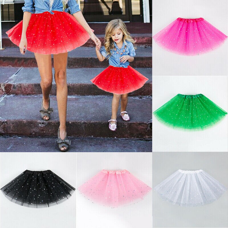 AU Women Adults Kids Girl Tutu Skirt Princess Party Costume Ballet Dance Dress